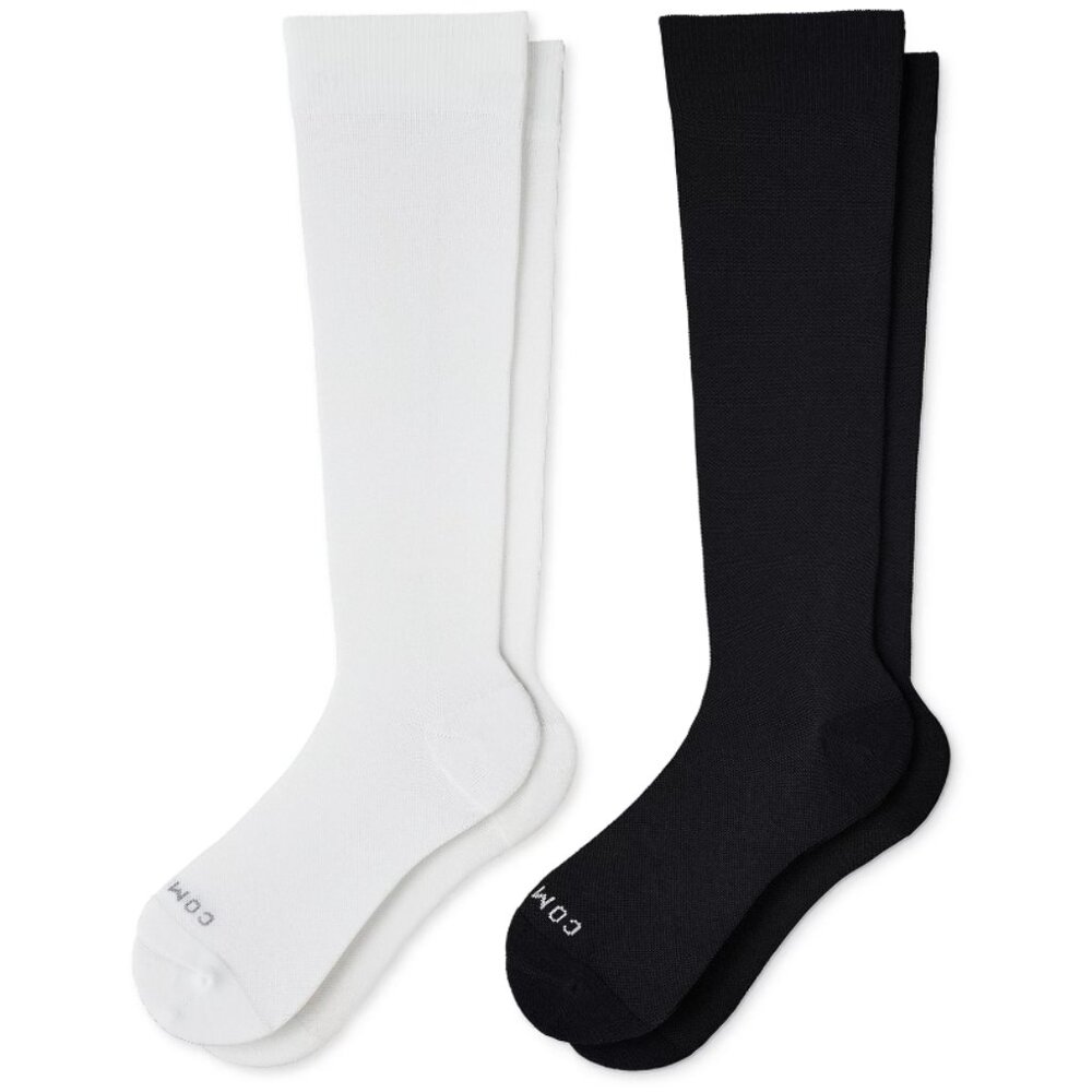 Comrad Set of 2 Nylon Knee-High Compression Socks Size Large   15840